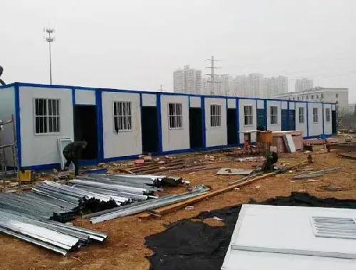 集装箱房正在施工